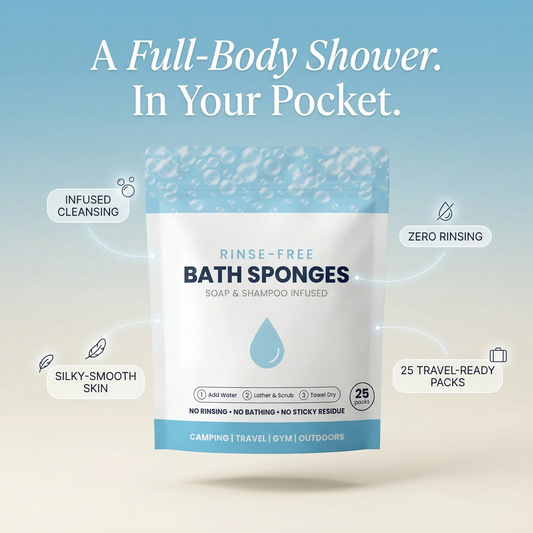 Rinse-Free Bath Sponges